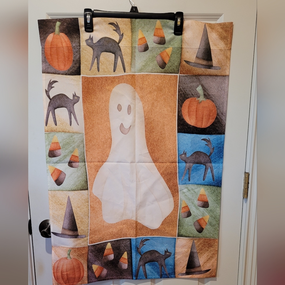 Toland halloween lqrge  garden flag